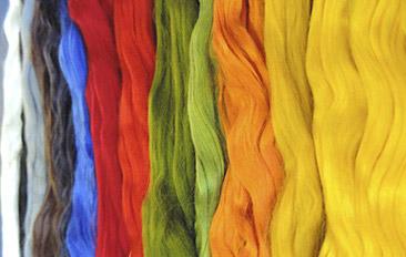 colored silk