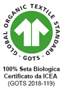 100% biologic silk certified of ICEA