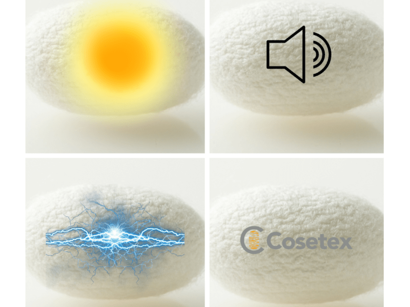 la seta isolante termico acustico elettrico