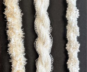 Filato e filo di seta naturale. Filati Diversi filati di seta discontiua