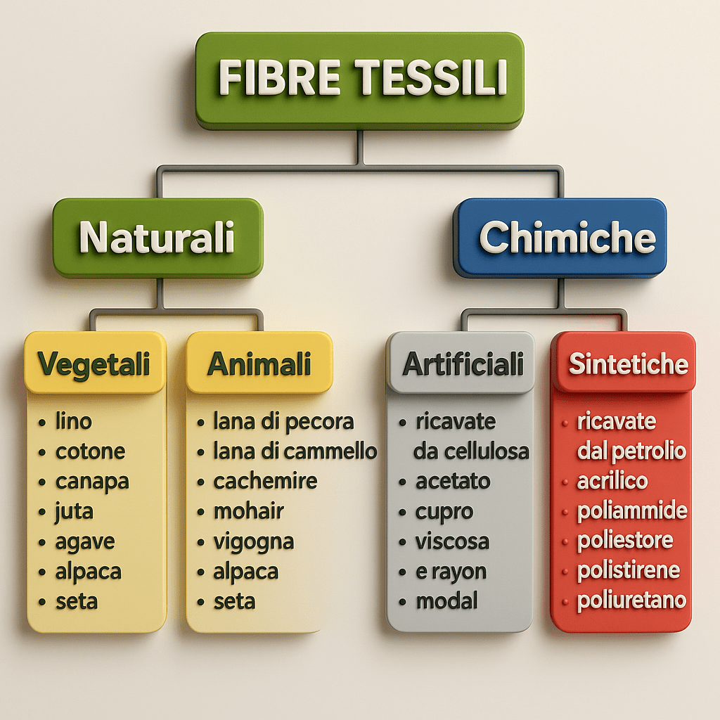 classificazione delle fibre tessili