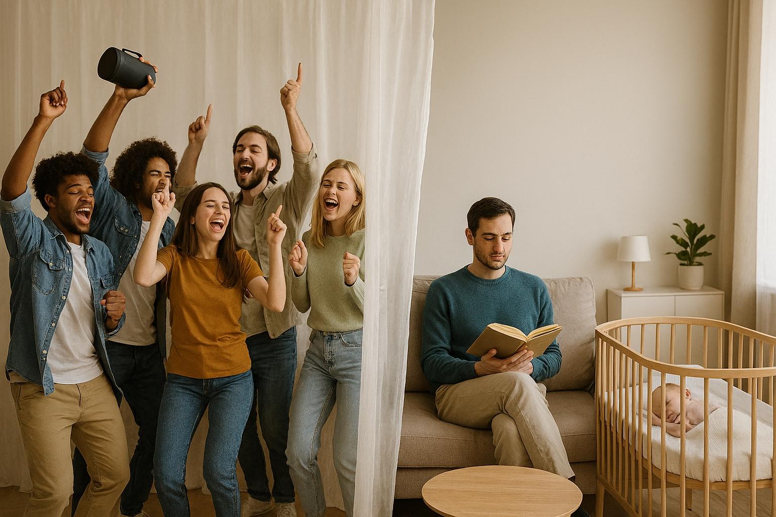 seta tende per insonorizzazione